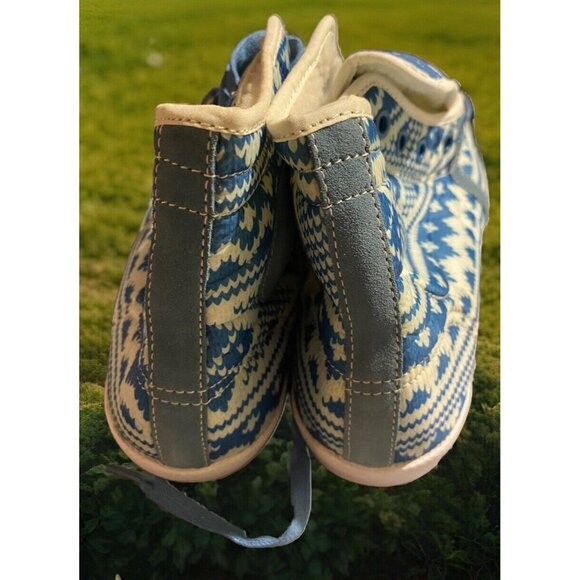 TPACC Shoes‎ Womens 11 12 US Cap Toe Quilted Sneakers Sherpa lined Aztec Blue - Picture 3 of 11